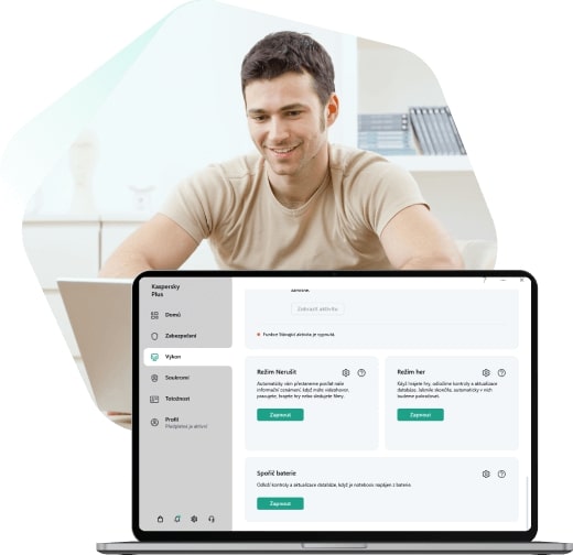 Kaspersky-Plus-program Kaspersky Plus obrázek z programu v popisu produktu.