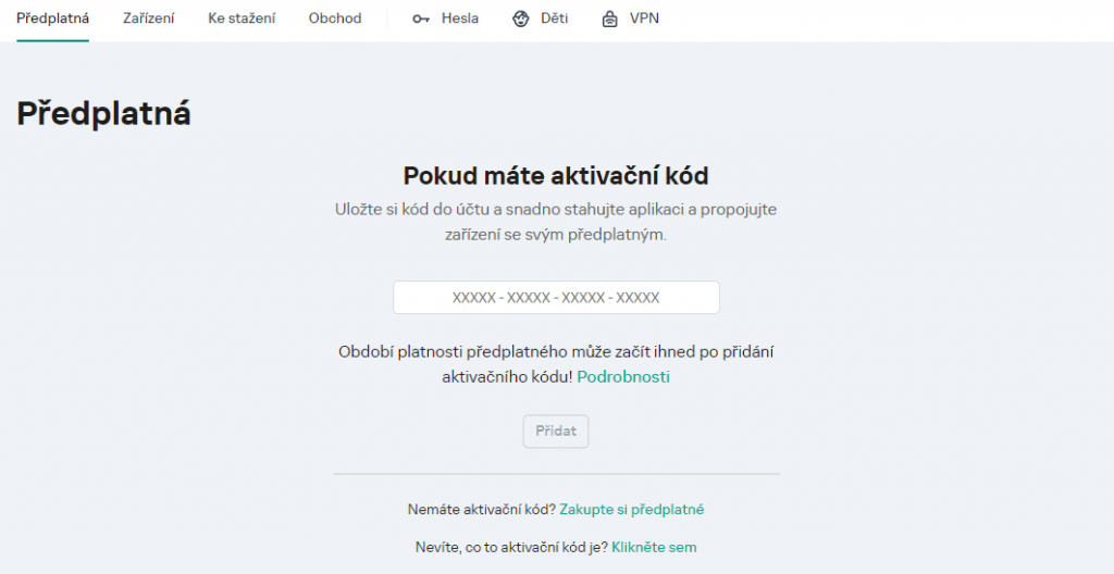 Aktivace Kaspersky