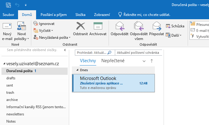 outlook-2016-obrazek Outlook 2016 obrázek z programu v popisu produktu.