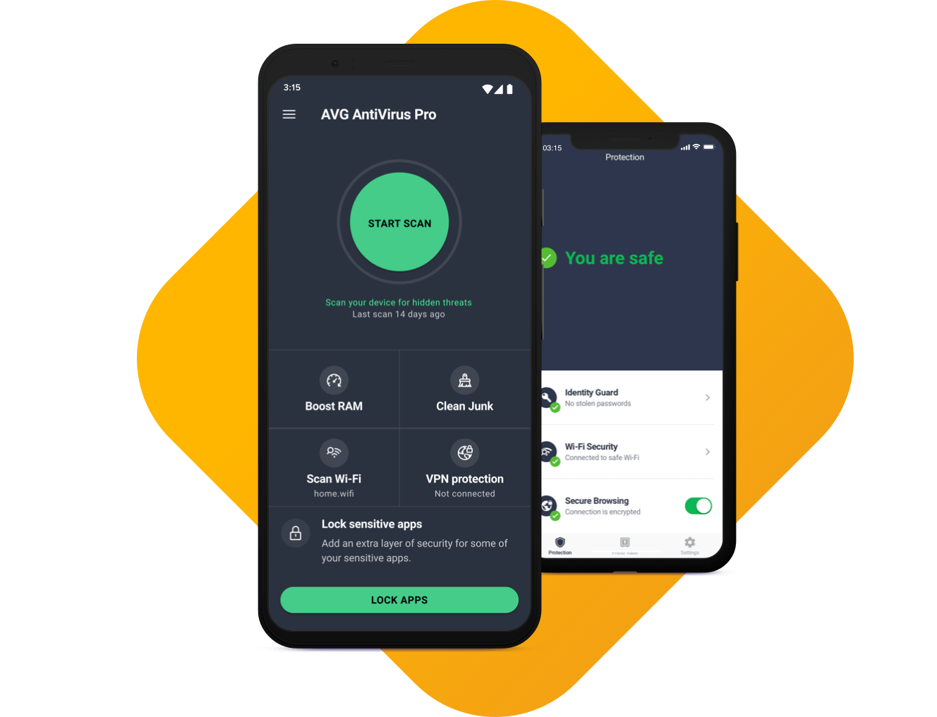 AVG-AntiVirus-Pro AVG Ultimate Mobile obrázek z aplikace v popisu produktu.