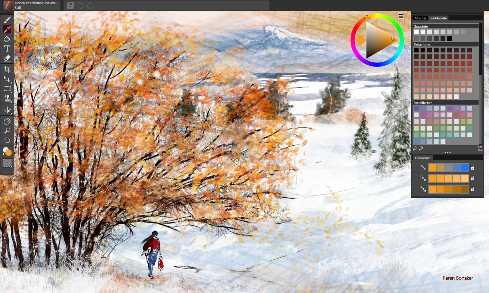 Corel-Painter-Essentials-8-program Corel Painter Essentials 8 obrázek z programu v popisu produktu.