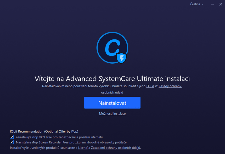 IObit instalace