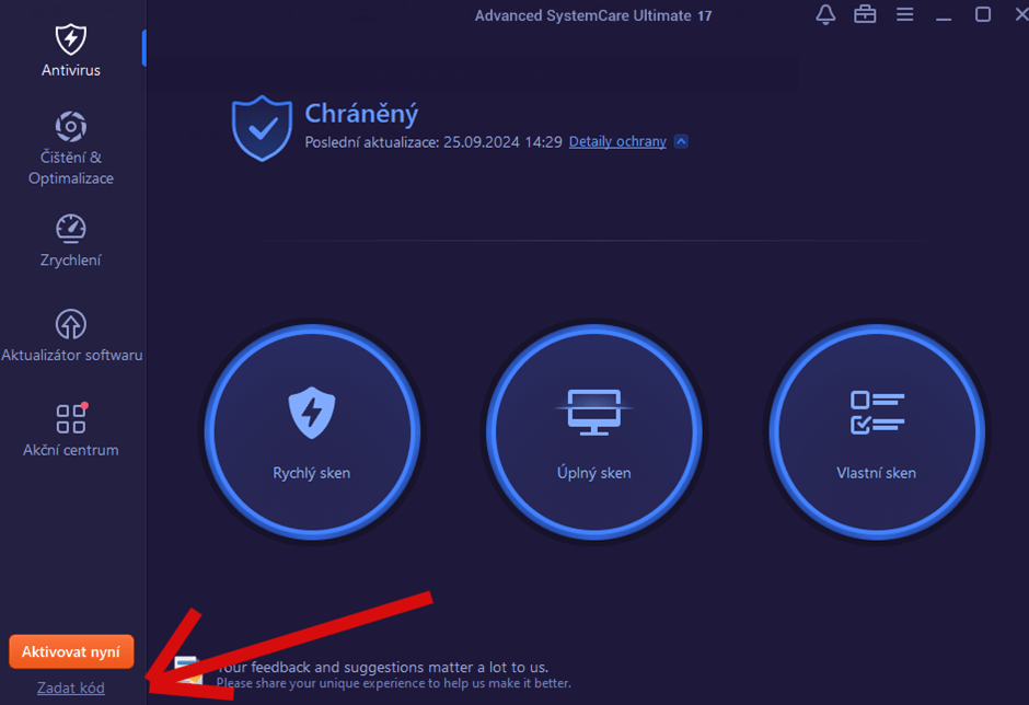 Jak aktivovat IObit produkty
