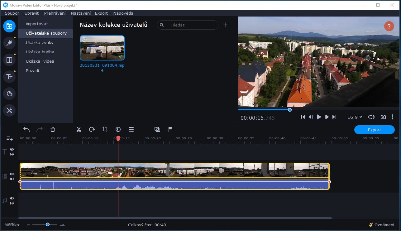Movavi-Video-Editor-cestina Movavi Video Editor v českém jazyce