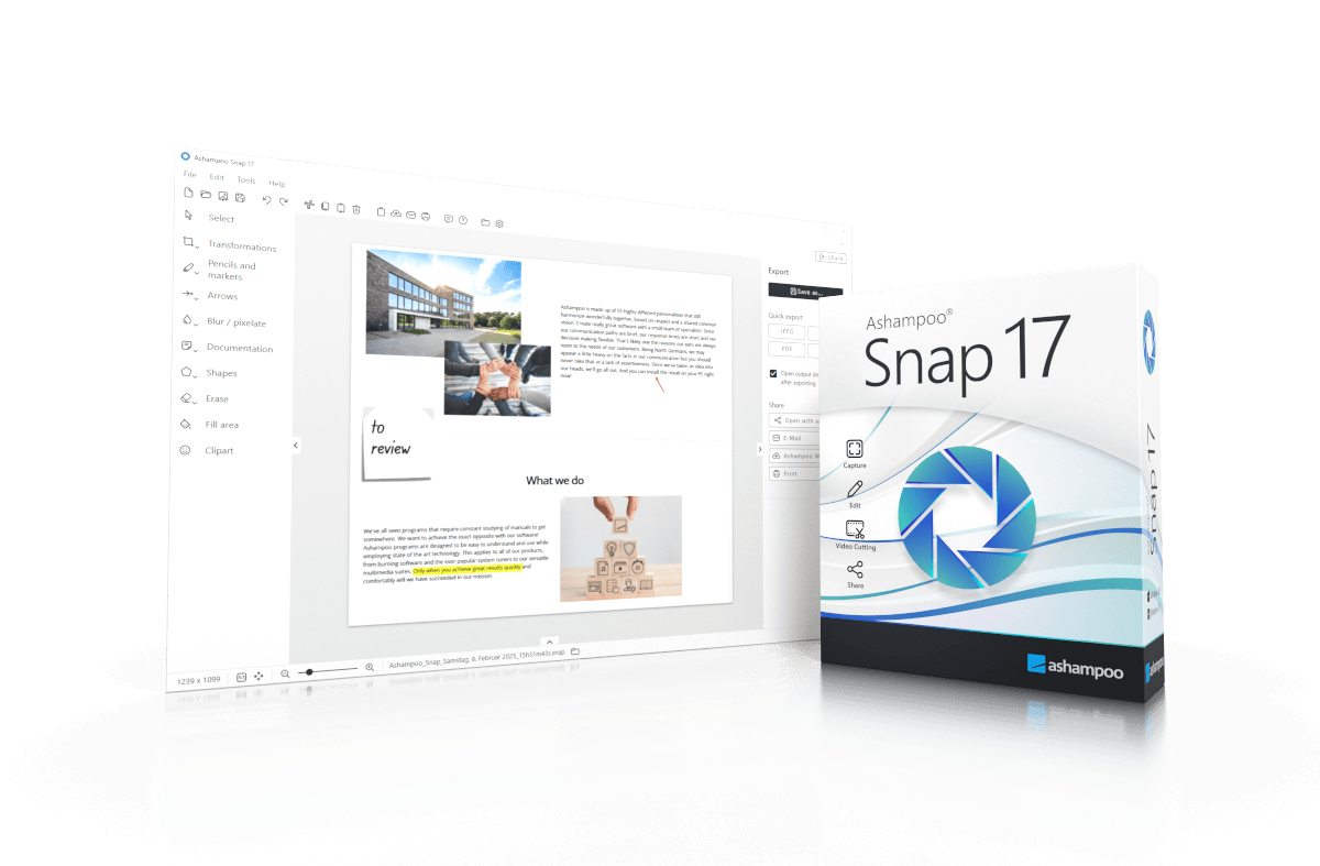ashampoo-snap-17-obrazek Ashampoo Snap 17 obrázek z programu v popisu produktu.