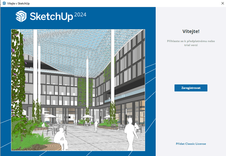 SketchUp účet